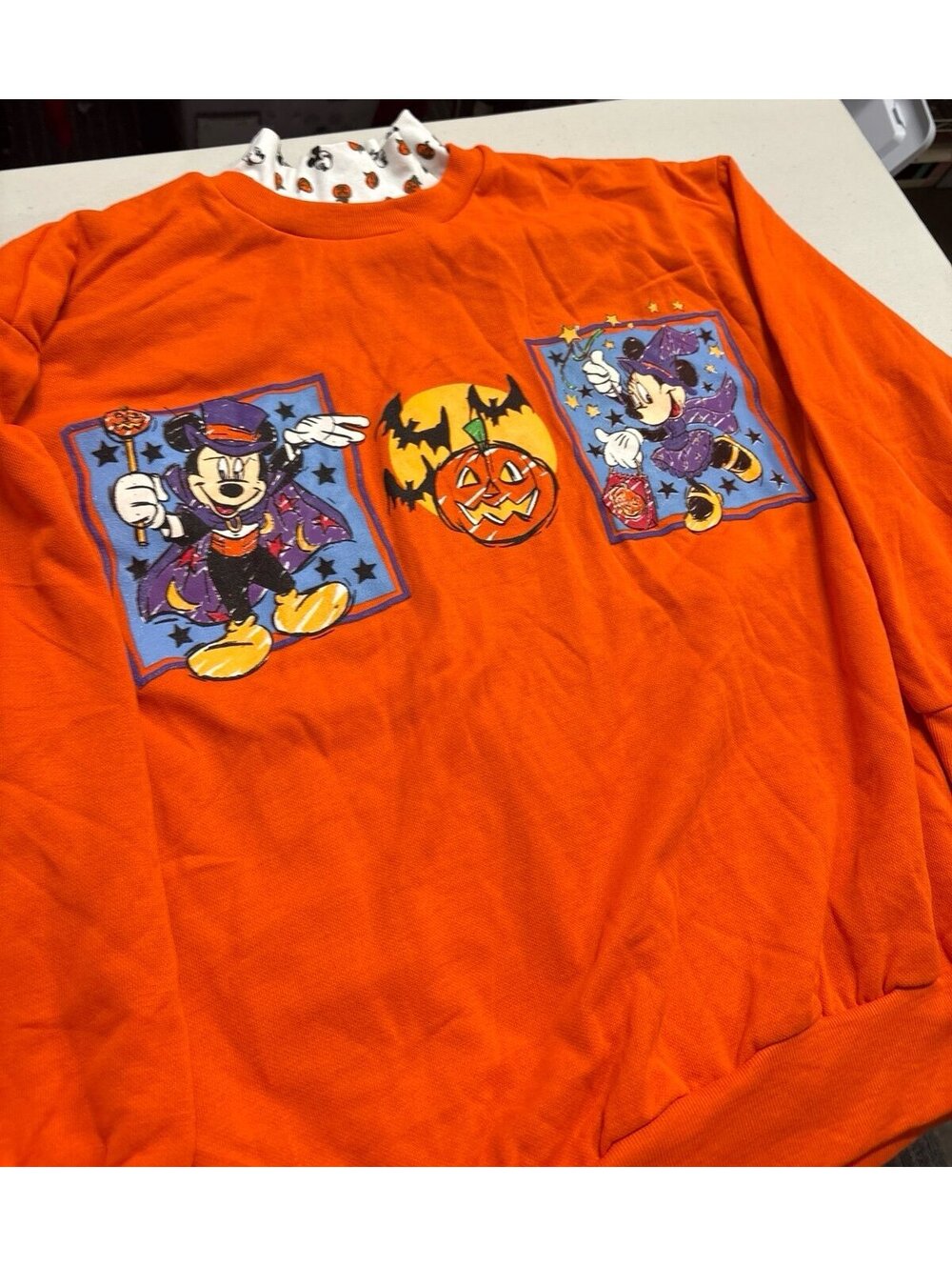 Vintage 90s Disney Mickey Minnie Halloween Sweatshirt Plus Size 22W/24W 3XL